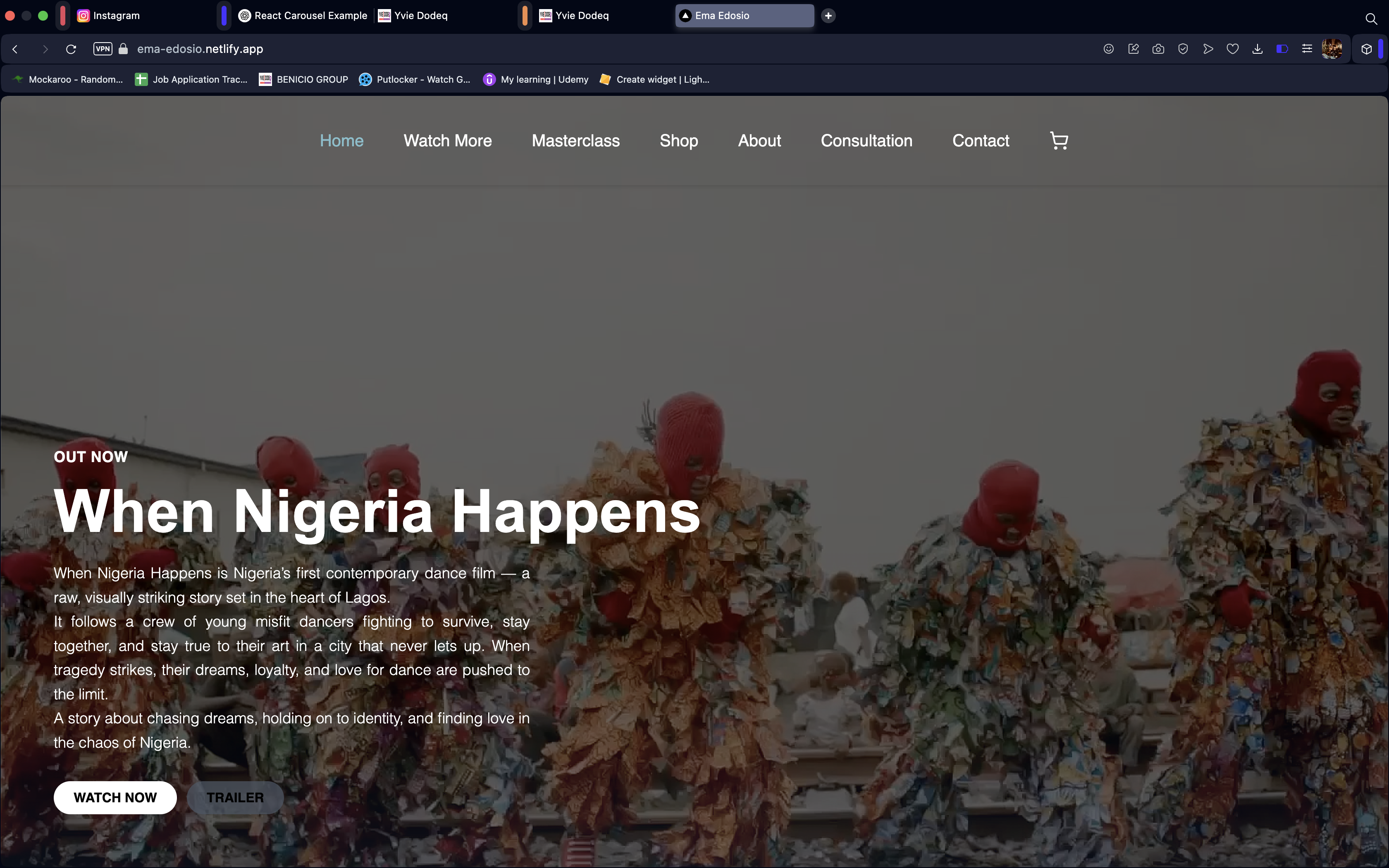 Filmmaker Website